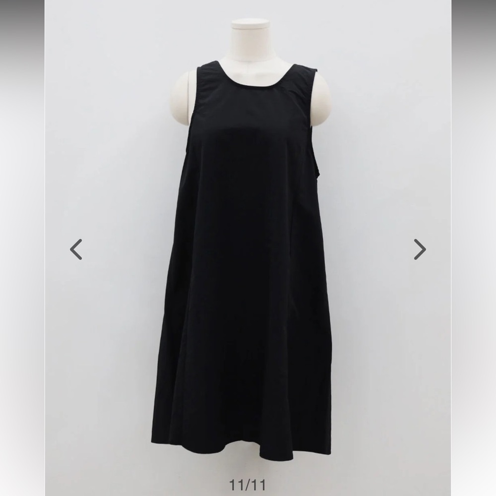 LEWKIN - Black Nylon Tank Swing Mini Dress - S/M - New without tags